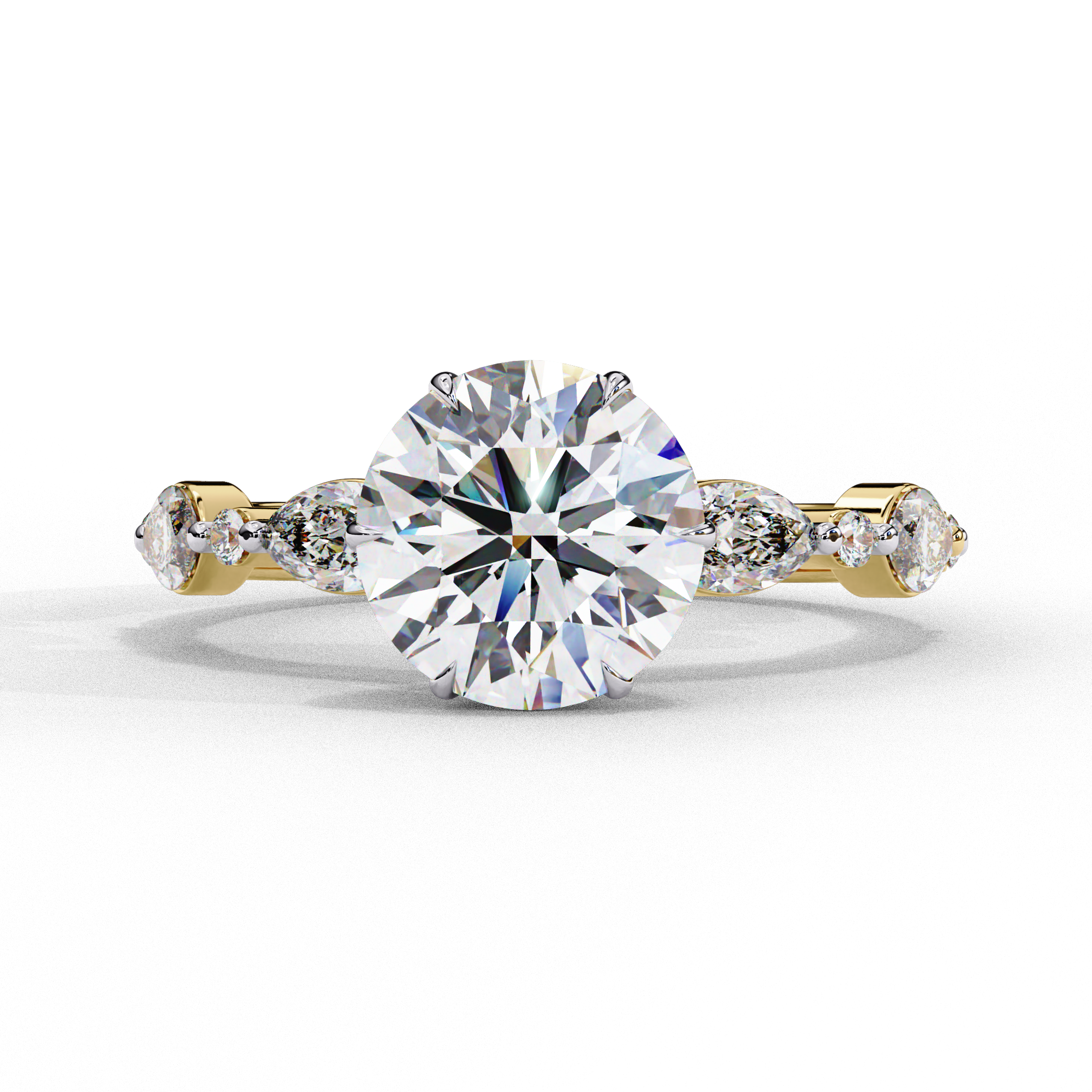 Round Cut Diamond Engagement Ring